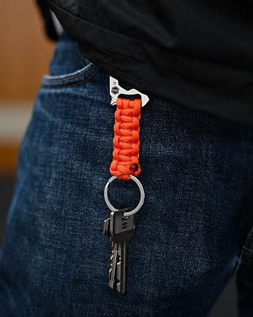 paracord keychain carabiner