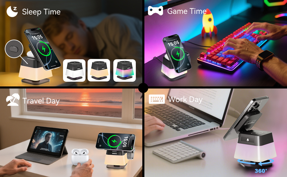 travel work sleep phone charger