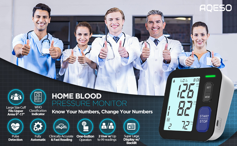 Large Cuff Blood Pressure Monitor