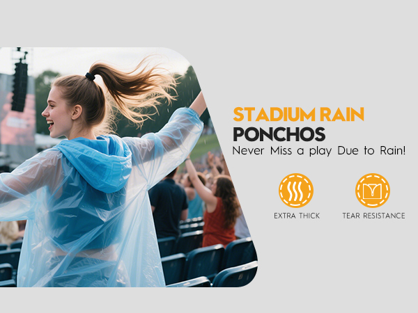Ideal for Outdoor Events - Stay dry at concerts, camping trips, or soccer games without the bulk.