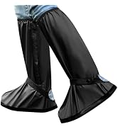 HEKEDES Waterproof Shoe Covers Thickened Reusable& Foldable Rain Boot Shoe Cover Non-Slip with Zi...