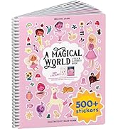 A Magical World 500+ Sticker Book for Girls by Cupkin Toddler Airplane Activity Coloring + Sticke...