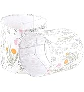 GO&SO Tall Drum Lamp Shade Set of 2, Printed Floral Lamp Shade 9.8