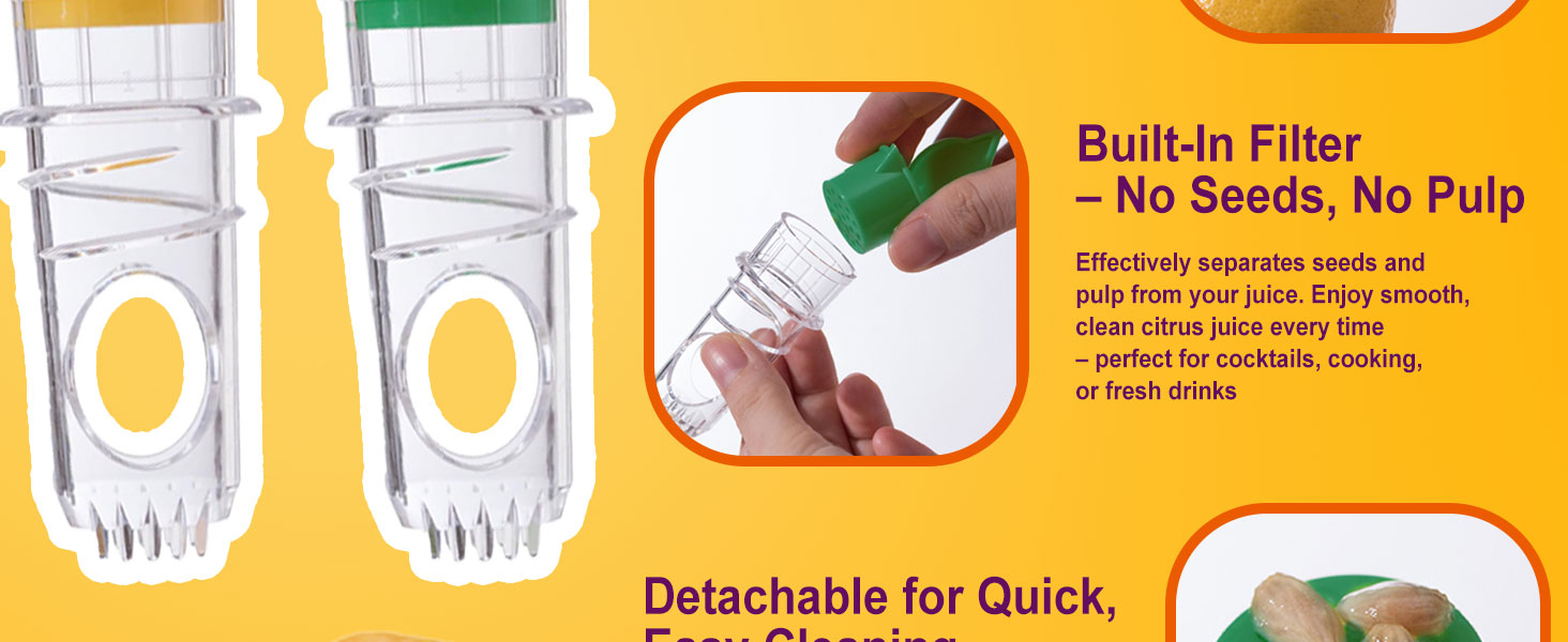 Twist-Cut Design, Built_in Filter, Detachable for Quick, Easy Cleaning