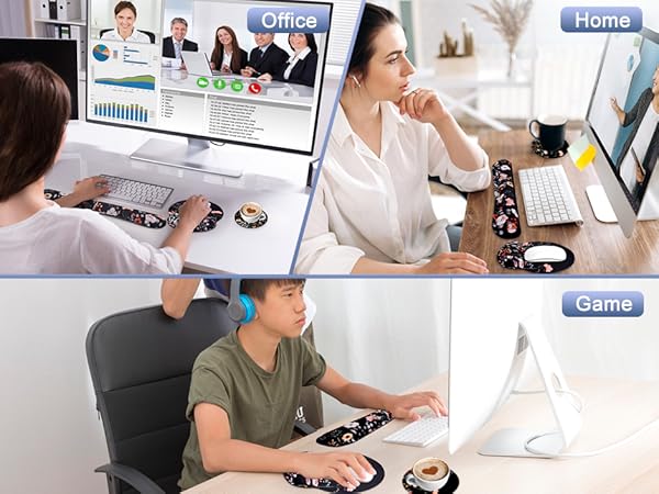 mouse pad and keyboard wrist rest