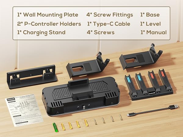 switch joycon charger wall mount