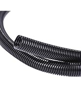 Alex Tech 25ft – 1/4 inch Split Wire Loom Tubing Wire Conduit – Black