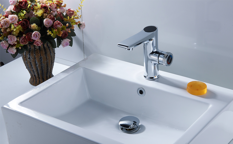 Vessel Sink Drain,Bathroom Pop-up Drain With Detachable Basket Stopper