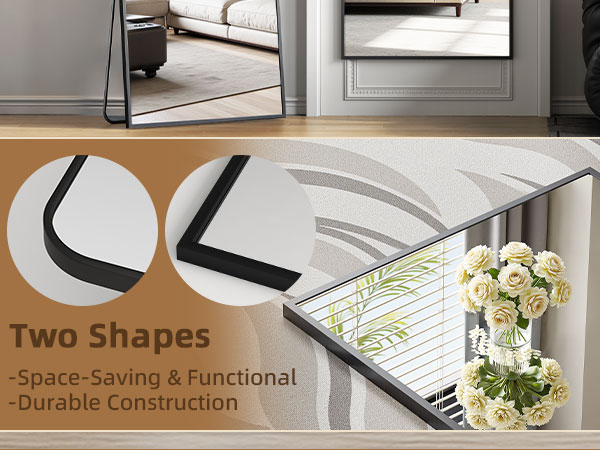 Antok Door Mirror, Full Length Mirror Over The Door, 49'' x 15'' Hanging Mirrors, Wall Mirrors