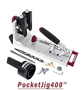 Milescraft 1327 Pocket Jig 400 – Self-Clamping, Heavy-Duty, All-Metal Pocket Hole Jig. Complete K...