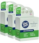 Glue Dots, Roll for everyday uses, 3-pack, ½”, .5 Inch, 900 Total Dots, Movable, Repositionable, ...