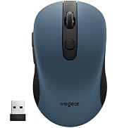 wegear USB Wireless Mouse for Laptop PC Mac, 2.4GHz Cordless Mouse with 6 Buttons, 5-Level Adjust...