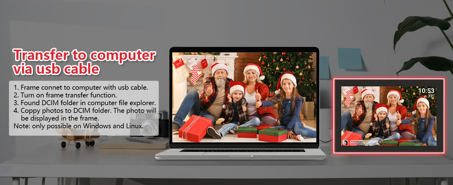 FRAMEO 10.1 Inch Smart WiFi Digital Photo Frame Digital Picture Frame