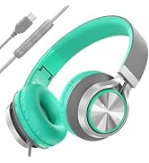Bywulanda USB C Headphones with Mic and Volume Control, Over Ear Stereo Headsets for iPhone 15 16...