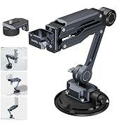 SMALLRIG Mini Shock Absorber Arm, 4-inch Vacuum Suction Cup, Double Spring and Hydraulic Damping,...