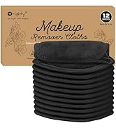Orighty Makeup Remover Cloths 12 Pack, Makeup Removal Face Cleansing Cloth, Reusable Make-up Remo...