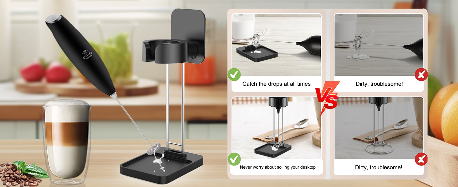 milk frother stand
