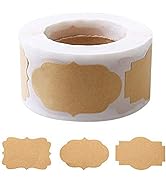 300 Pcs Jar Name Labels Gift Tags Stickers, Self-Adhesive Handmade Christmas Labels for Essential...