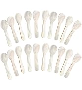 ZUDKSUY 20 Pcs Mother of Pearl Caviar Spoons Set - Shell Spoons for Caviar, Desserts, Coffee, Jam...
