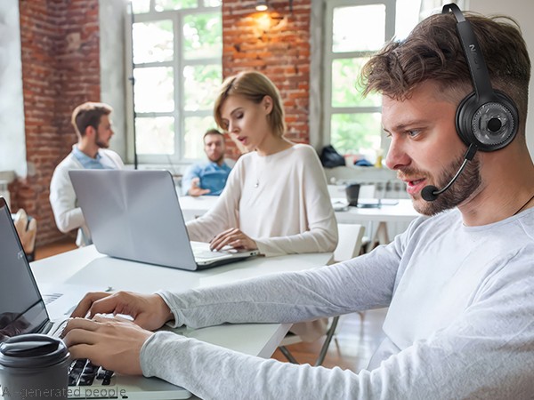 LEVN wireless headset can eliminate background noise so that calls are not affected