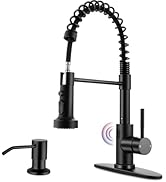 Herogo Touchless Kitchen Faucets with Soap Dispenser, Motion Sensor Activated Commercial Stainles...