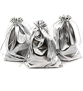 BEAVOING Pack of 100 3.54"x4.72" Heavy Duty Gold Drawstring Organza Jewelry Pouches Wedding Party...