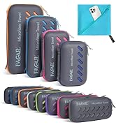 BAGAIL Camping Towel with EVA Case, Compact & Ultra Soft Microfiber Travel Towel - Super Absorben...
