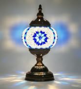 Turkish Moroccan Table Lamp Tiffany Style Bohemian Mosaic Table Lamp Glass Bedside Lamps for Bedr...