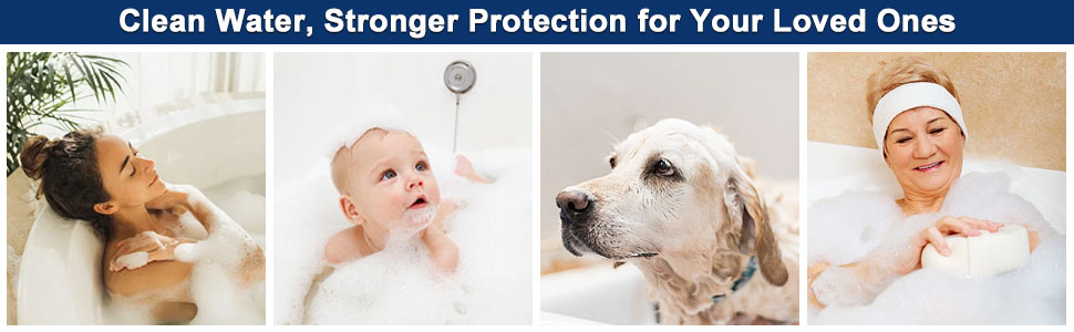 Shower Head and 15 Stage Shower Filter Combo
