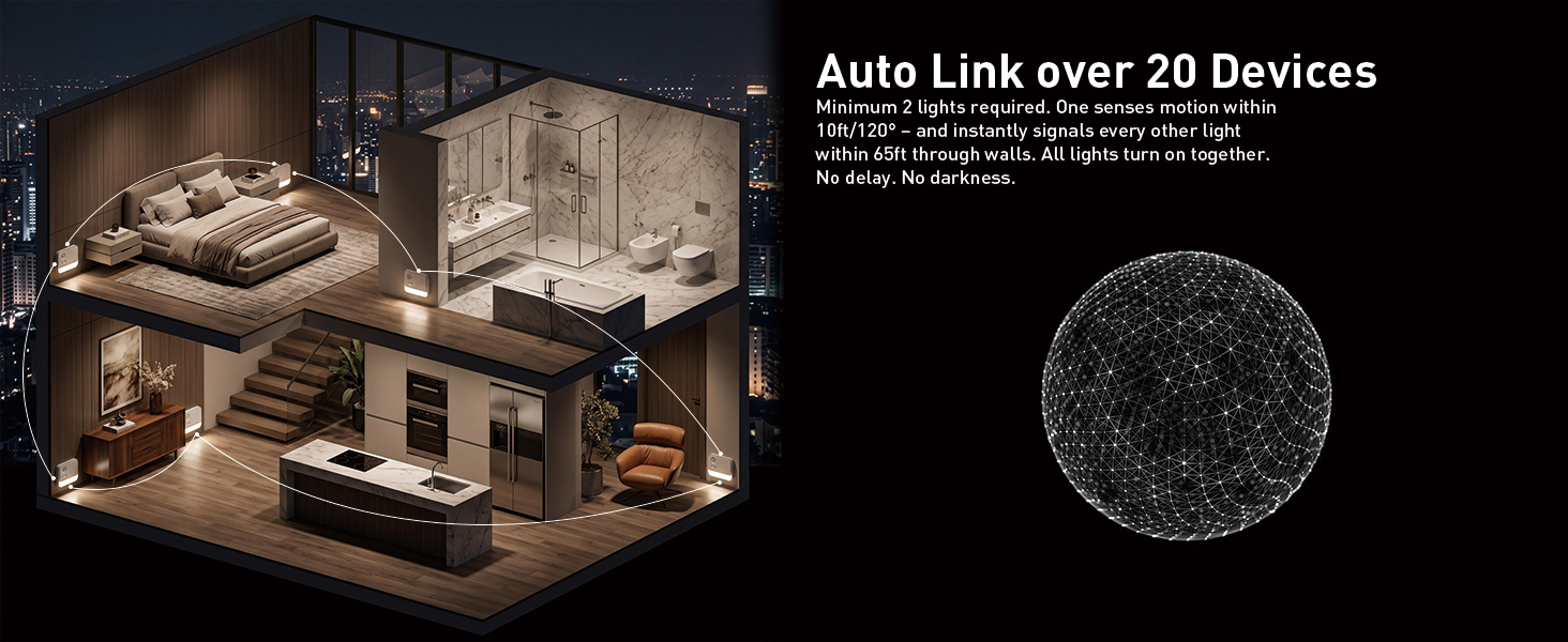 linkable motion sensor light