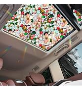 Bloss Crabapple Blossom Flower Privacy Window Film Decorative, Stain Glass Window Film for Sunroo...