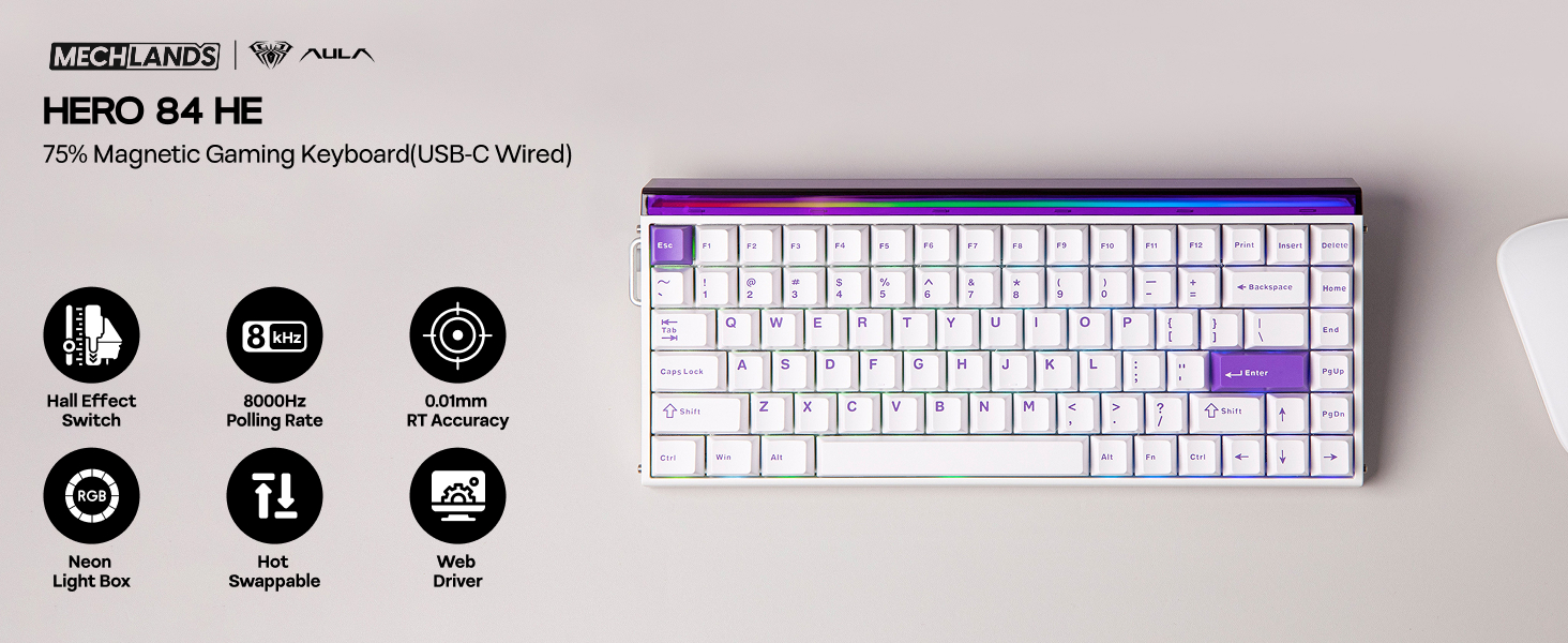Hero84 HE White Purple