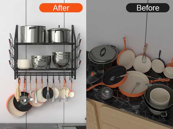 hanging pot rack