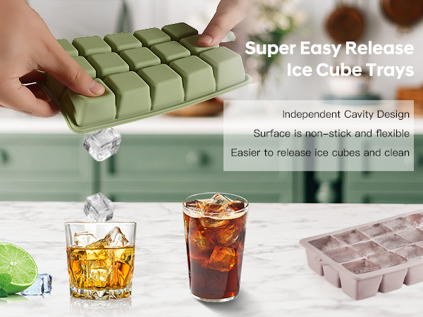 Super Easy Release Ice Cube Trays