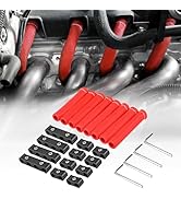?SHINEHOME 12pc Engine Spark Plug Wire Separator Divider & 8pc Spark Plug Wire Boots Protector He...