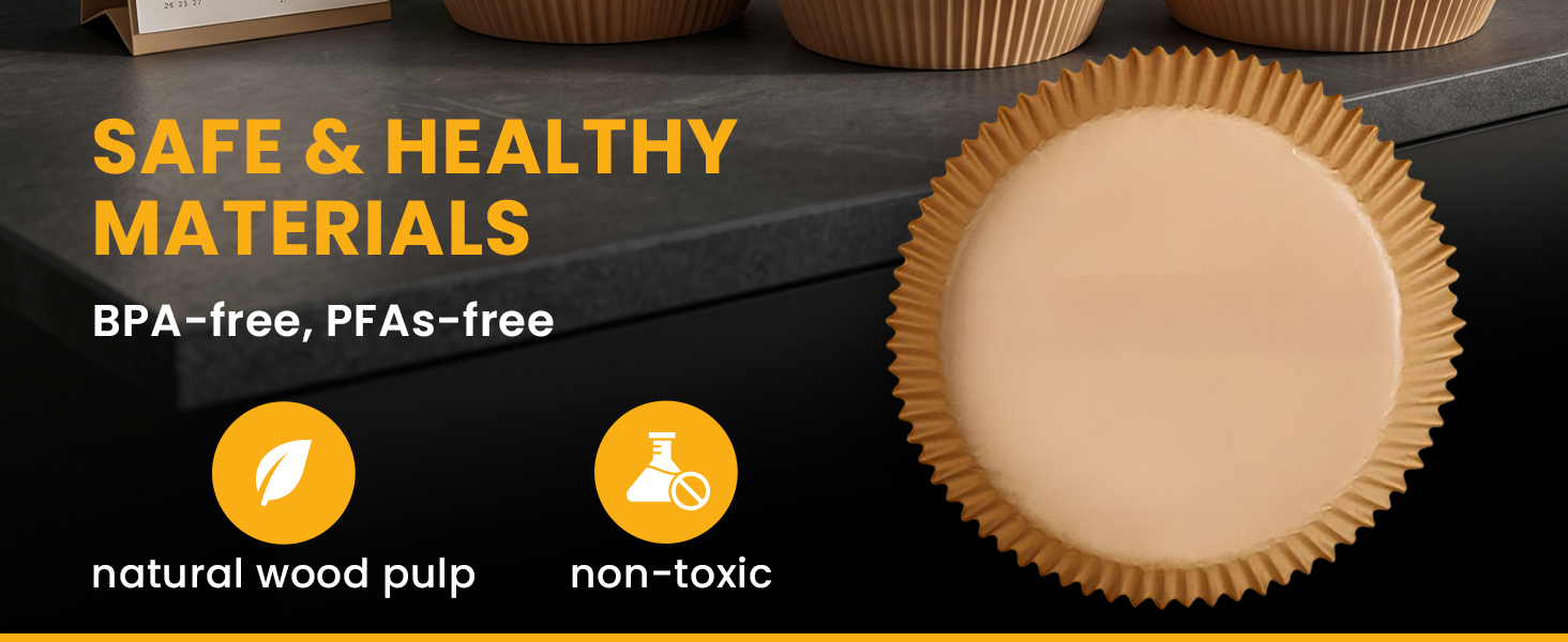 Paper liners for air fryer basket help reduce grease and food residue buildup.