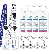 4 Cruise Luggage Tags Holder with Zip Seal and Steel Loops + 2 Detachable Cruise Lanyard with ID ...