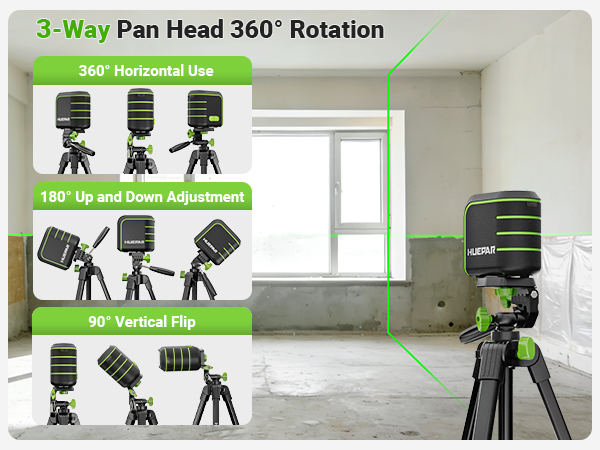 huepar green laser level