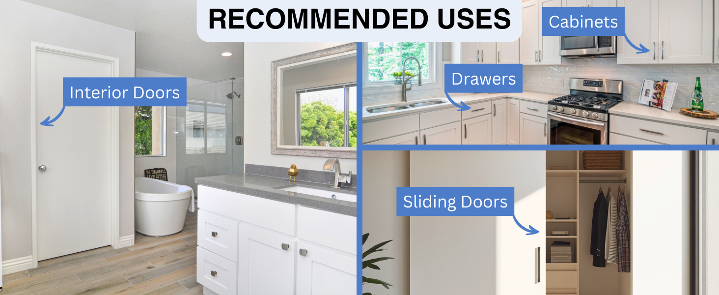 Collage showing different recommended uses for HushBumps
