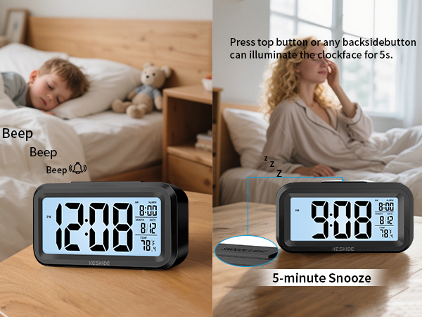 alarm clock battery powered