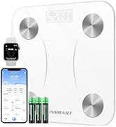 INSMART Smart Scale for Body Weight, Digital Bathroom Scale Bluetooth Body Fat Scale,Body Composi...