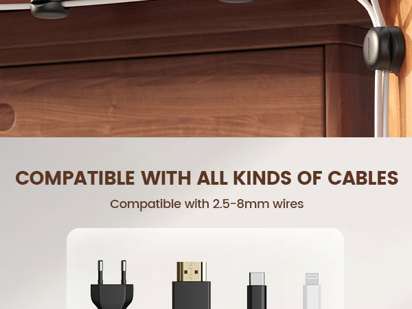 thick cord friendly cord holder cable holder cable clips cable organizer