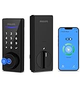 Philips Smart Lock with Keypad, Fingerprint Smart Door Lock, Keyless Entry Door Lock, Smart Bluet...