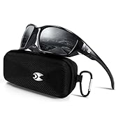 suoso Sports Polarized Sunglasses for Men: Womens UV400 Protection Sun Glasses Wrap Around Goggle...