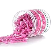 Kuject 220PCS Pink Heat Shrink Butt Connectors 22-16 Awg, Tinned Copper Crimp Electrical Wire Con...