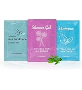 Body Wash Shampoo Conditioner Set Travel 0.7fl Oz,Travel Size Shower Gel Set,Shampoo and Conditio...