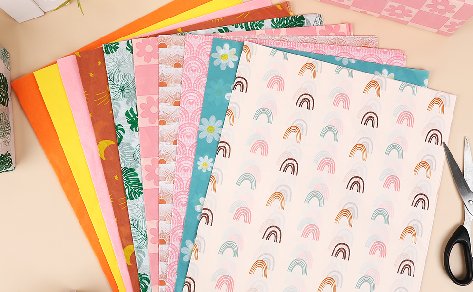 boho tissue paper,decoupage tissue paper ,printed tissue paper,tissue paper