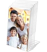 Bolidery 4x6 Acrylic Picture Frames, Set Of 6 Clear Acrylic Frameless Transparent Frame Gift for ...