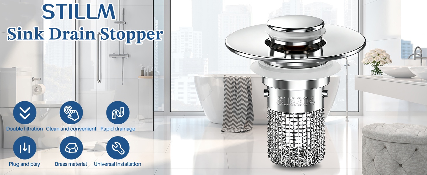 bathroom sink drain strainer