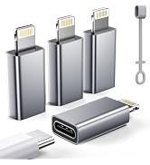 YFMaiQi MFi Certified USB C to Lightning Adapter 4 Pack,27W Fast Charging | Fast Charging & Data ...